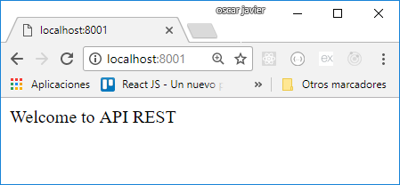 API REST - test server